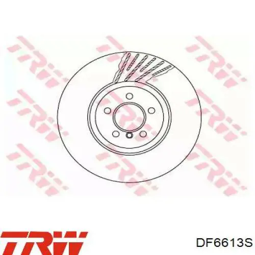 Compre DF6613S TRW Disco do freio dianteiro