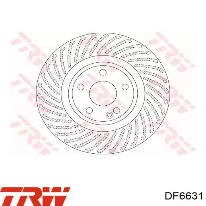 Disco do freio dianteiro TRW DF6631 preço, a partir de 87,32 USD