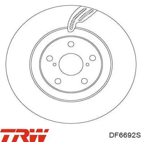 Disco do freio dianteiro TRW DF6692S preço, a partir de 112,40 USD