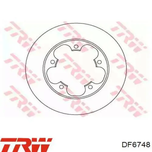 Disco do freio traseiro TRW DF6748 preço, a partir de 52,91 USD