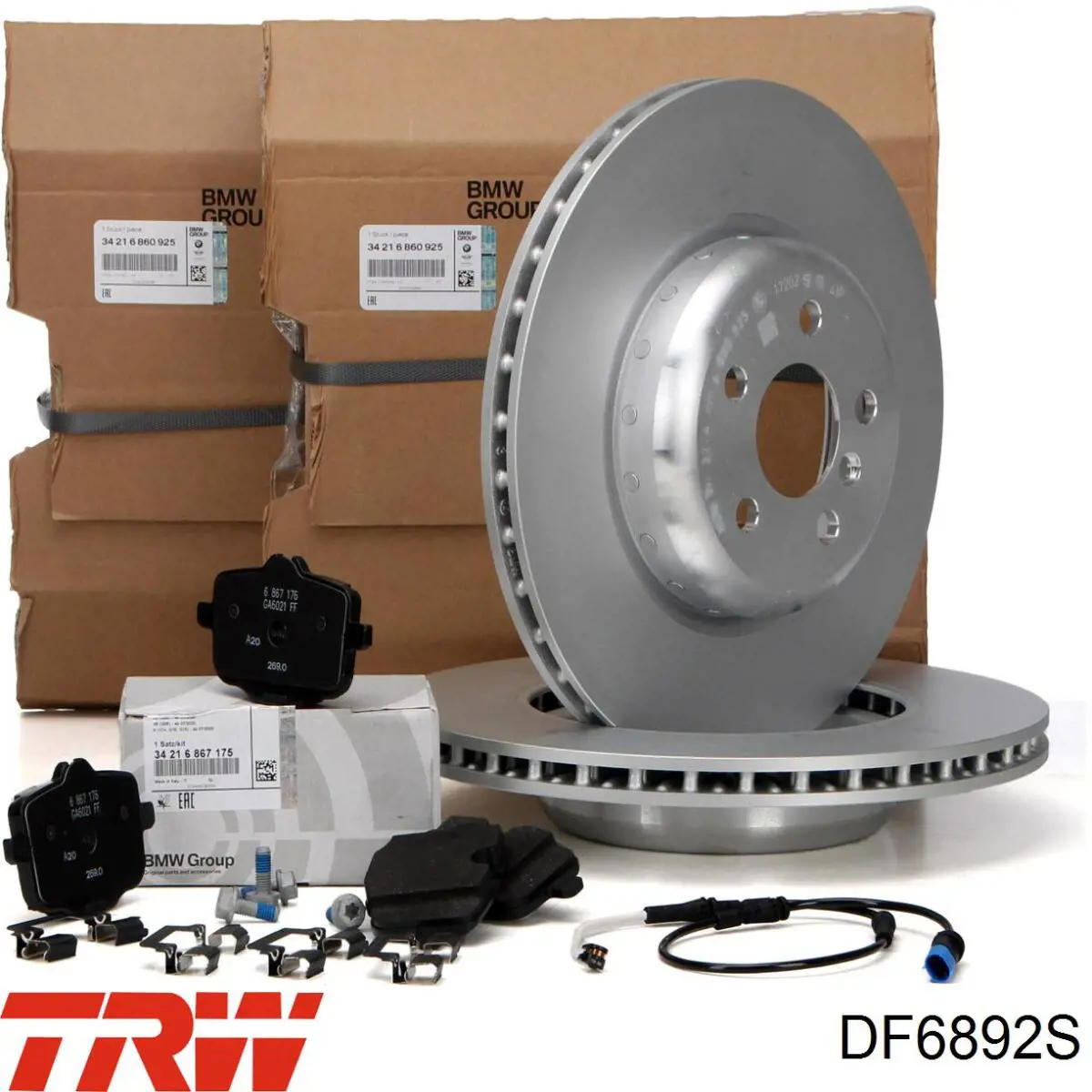 Compre DF6892S TRW Disco do freio traseiro
