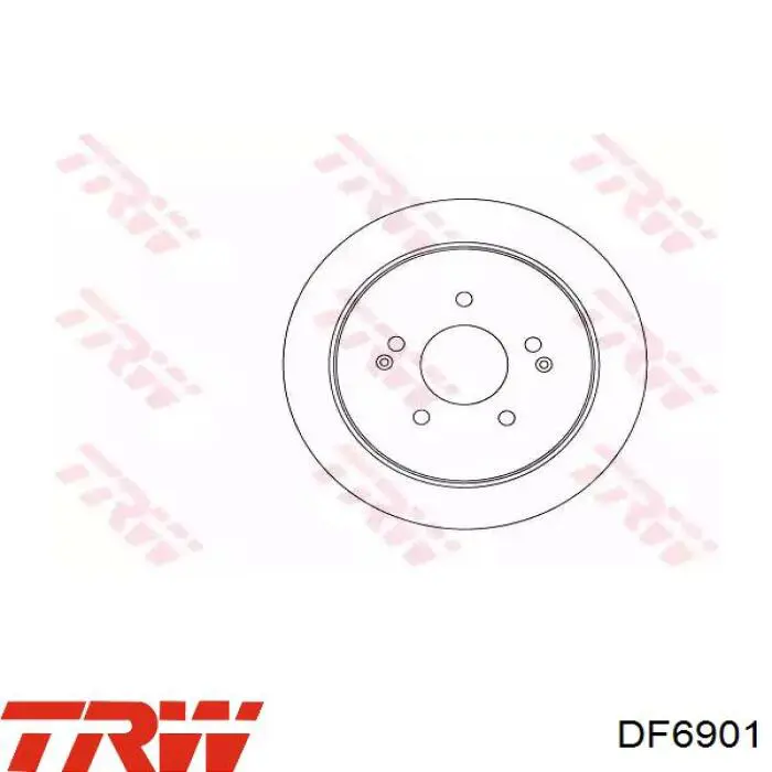 Compre DF6901 TRW Disco do freio traseiro