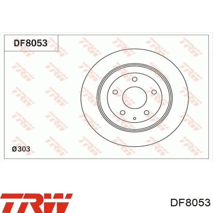 Disco do freio traseiro TRW DF8053 preço, a partir de 37,83 USD