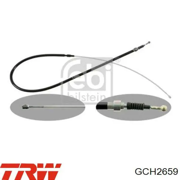 Cabo traseiro direito/esquerdo do freio de estacionamento TRW GCH2659 preço, a partir de 18,26 USD