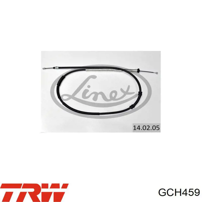 Compre GCH459 TRW Cabo do freio de estacionamento traseiro esquerdo