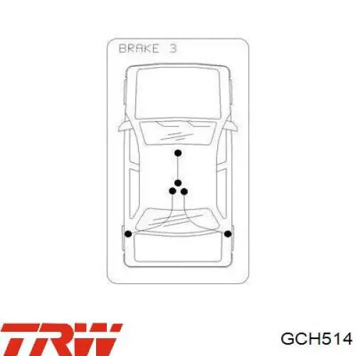 Cabo traseiro direito/esquerdo do freio de estacionamento TRW GCH514 preço, a partir de 37,98 USD