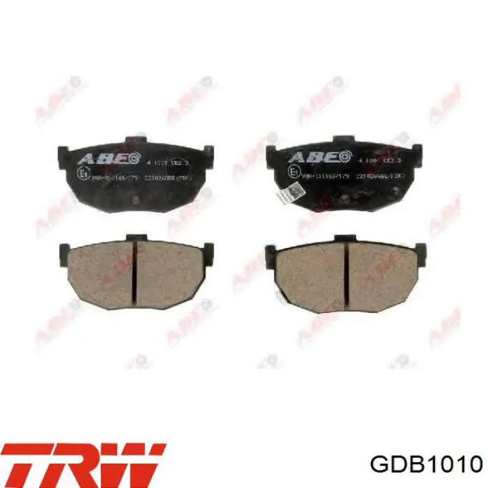 Compre GDB1010 TRW Sapatas do freio traseiras de disco