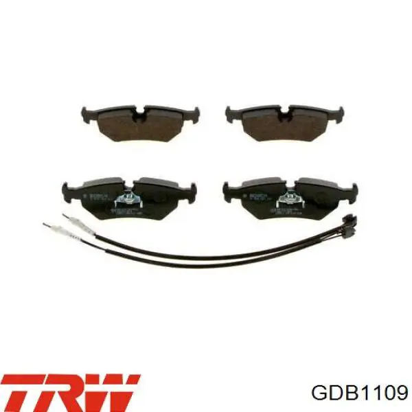 Compre GDB1109 TRW Sapatas do freio traseiras de disco