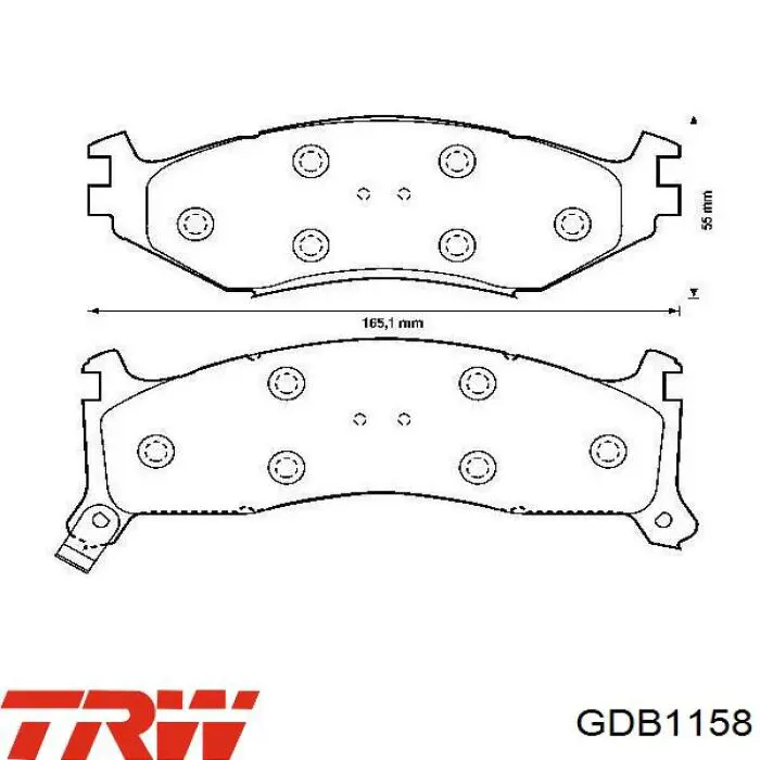 Compre GDB1158 TRW Sapatas do freio dianteiras de disco
