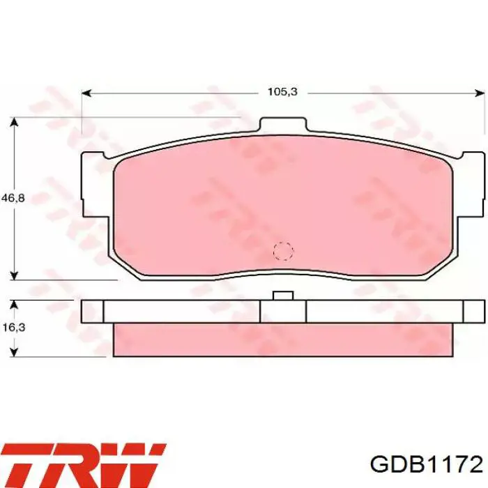 Sapatas do freio traseiras de disco TRW GDB1172 preço, a partir de 24,51 USD
