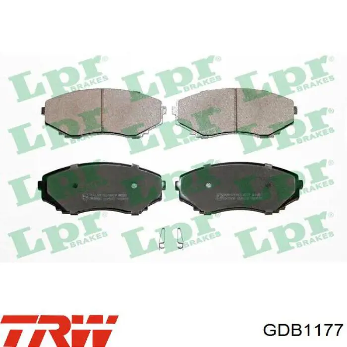 Compre GDB1177 TRW Sapatas do freio dianteiras de disco