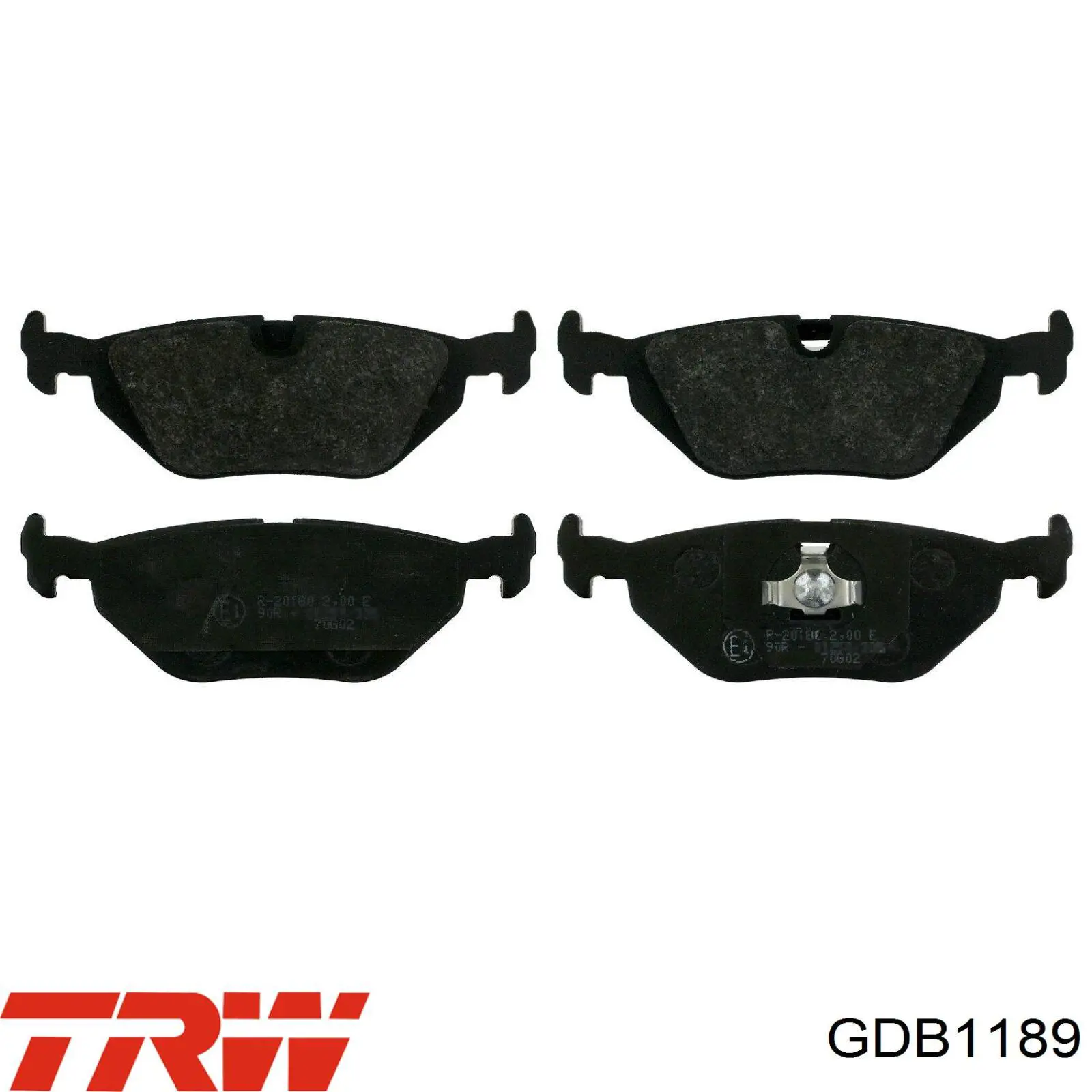 Compre GDB1189 TRW Sapatas do freio traseiras de disco