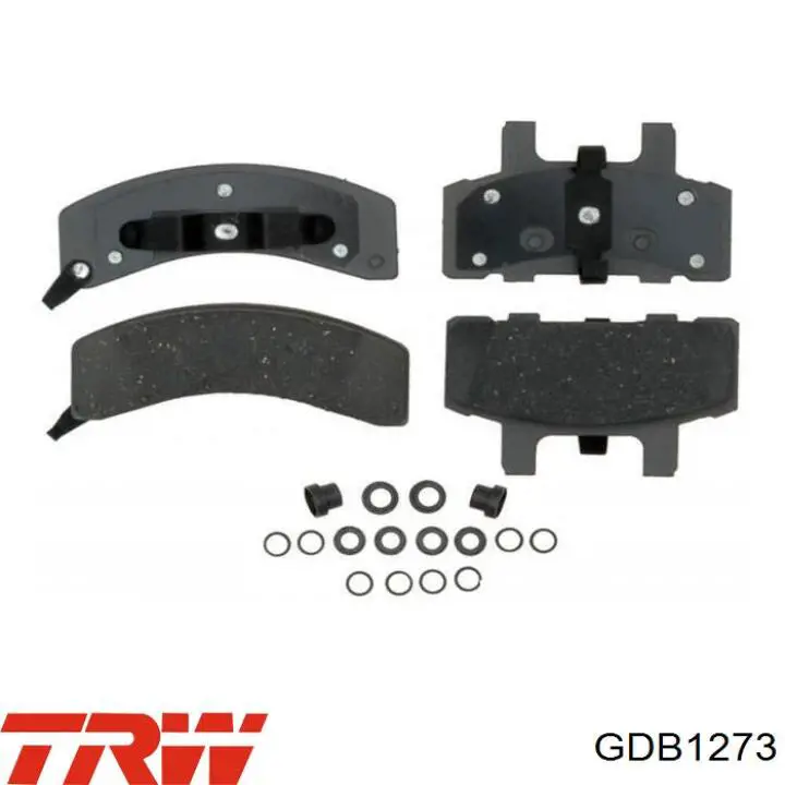 Compre GDB1273 TRW Sapatas do freio dianteiras de disco
