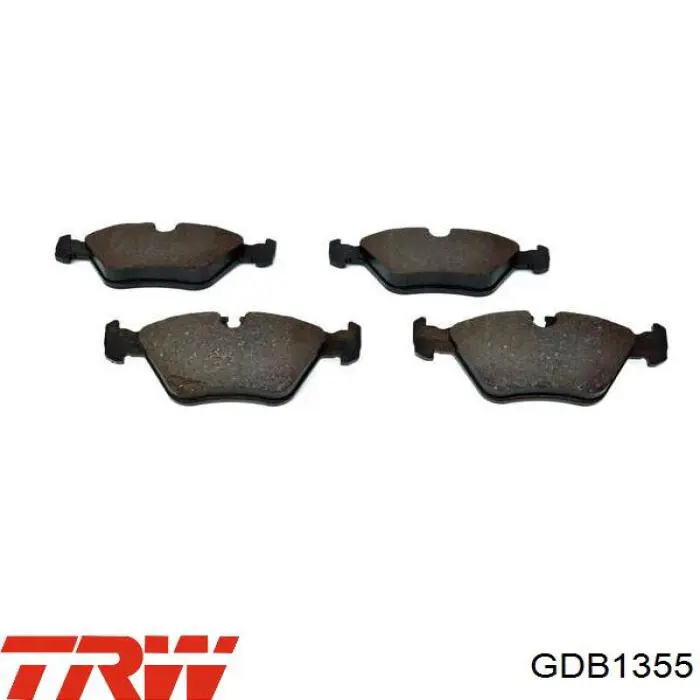 Compre GDB1355 TRW Sapatas do freio dianteiras de disco
