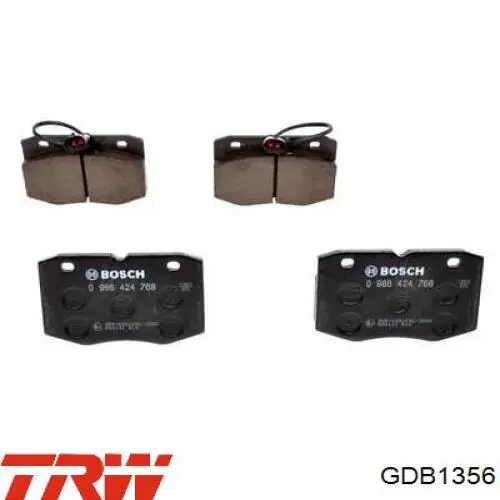 Compre GDB1356 TRW Sapatas do freio dianteiras de disco