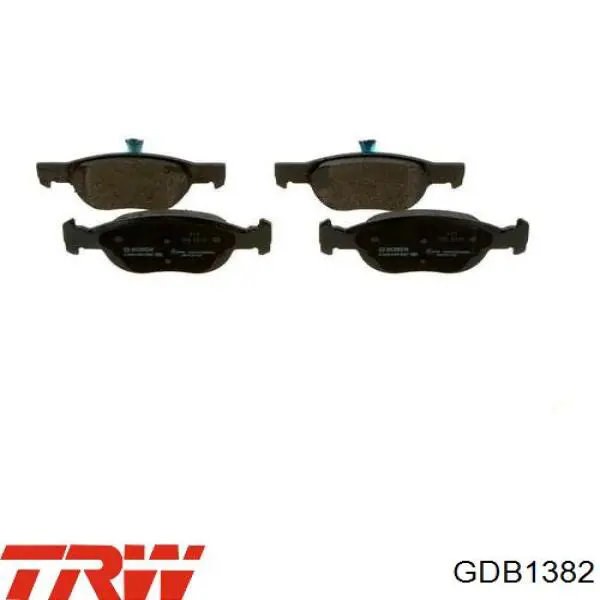 Compre GDB1382 TRW Sapatas do freio dianteiras de disco