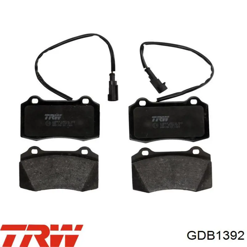 Sapatas do freio dianteiras de disco TRW GDB1392 preço, a partir de 43,25 USD