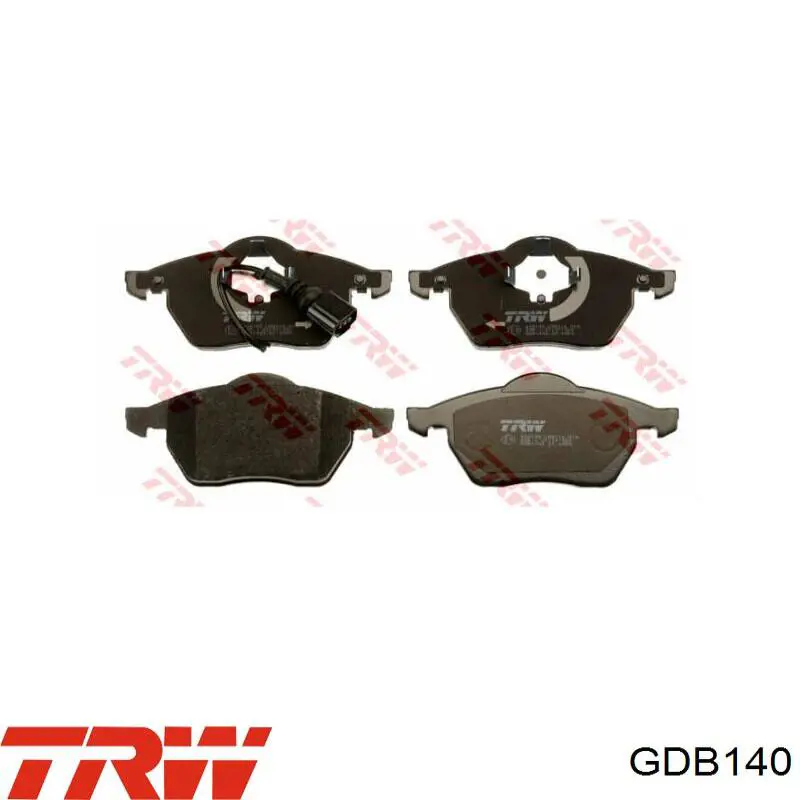 Compre GDB140 TRW Sapatas do freio dianteiras de disco