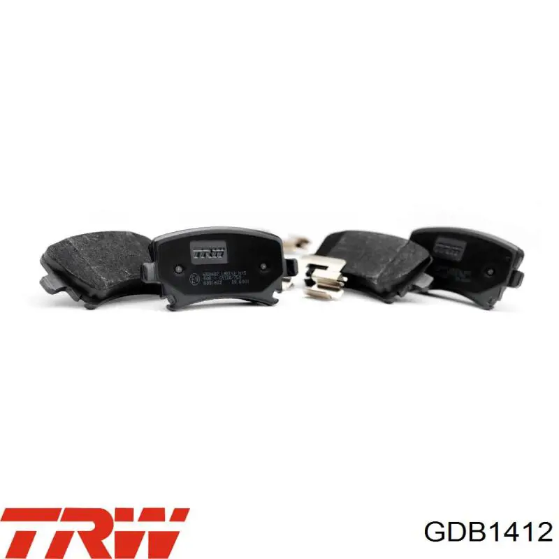 Compre GDB1412 TRW Sapatas do freio traseiras de disco