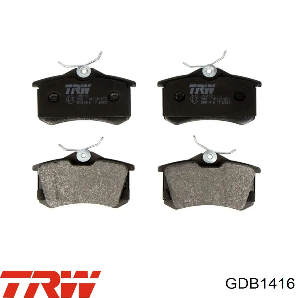 Sapatas do freio traseiras de disco TRW GDB1416 preço, a partir de 38,08 USD