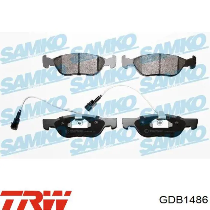 Compre GDB1486 TRW Sapatas do freio dianteiras de disco