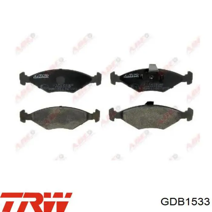 Sapatas do freio dianteiras de disco TRW GDB1533 preço, a partir de 35,58 USD