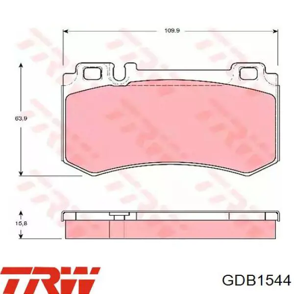 Sapatas do freio traseiras de disco TRW GDB1544 preço, a partir de 39,32 USD