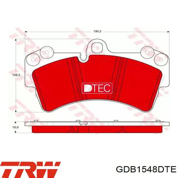 Sapatas do freio dianteiras de disco TRW GDB1548DTE preço, a partir de 70,98 USD