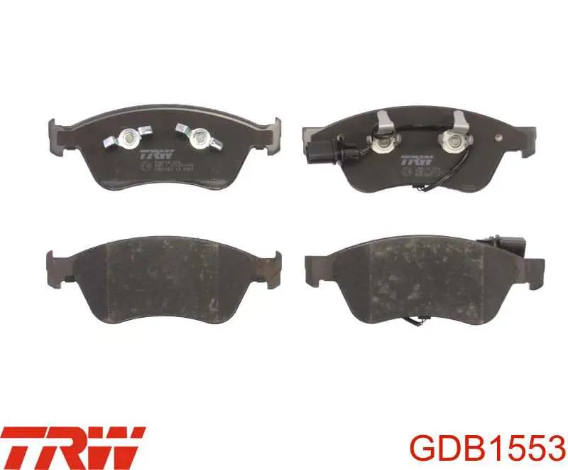 Sapatas do freio dianteiras de disco TRW GDB1553 preço, a partir de 79,44 USD