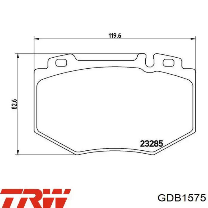 Compre GDB1575 TRW Sapatas do freio dianteiras de disco