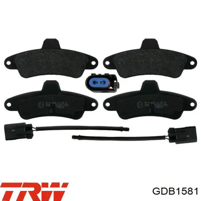 Compre GDB1581 TRW Sapatas do freio traseiras de disco