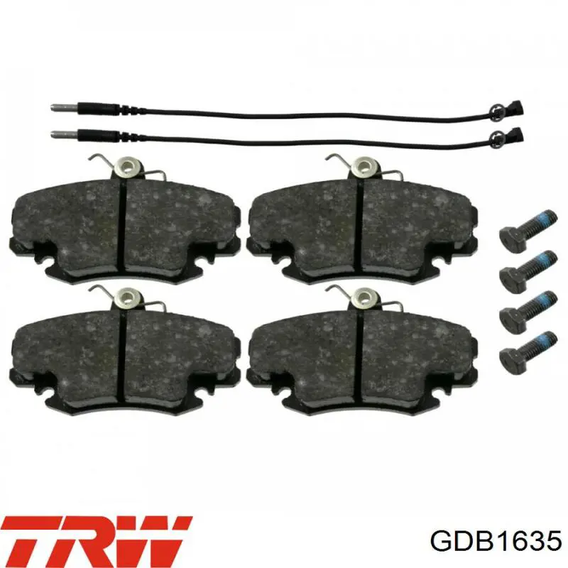 Compre GDB1635 TRW Sapatas do freio dianteiras de disco