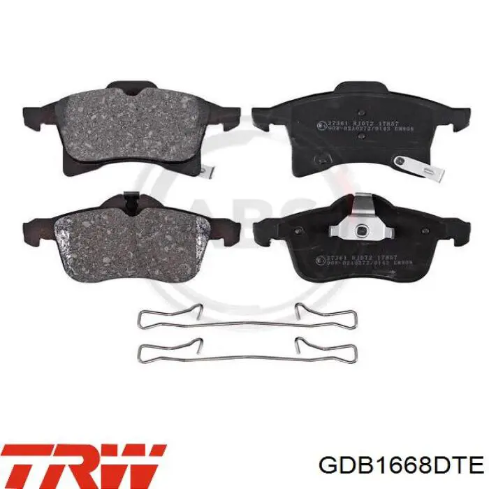 Compre GDB1668DTE TRW Sapatas do freio dianteiras de disco
