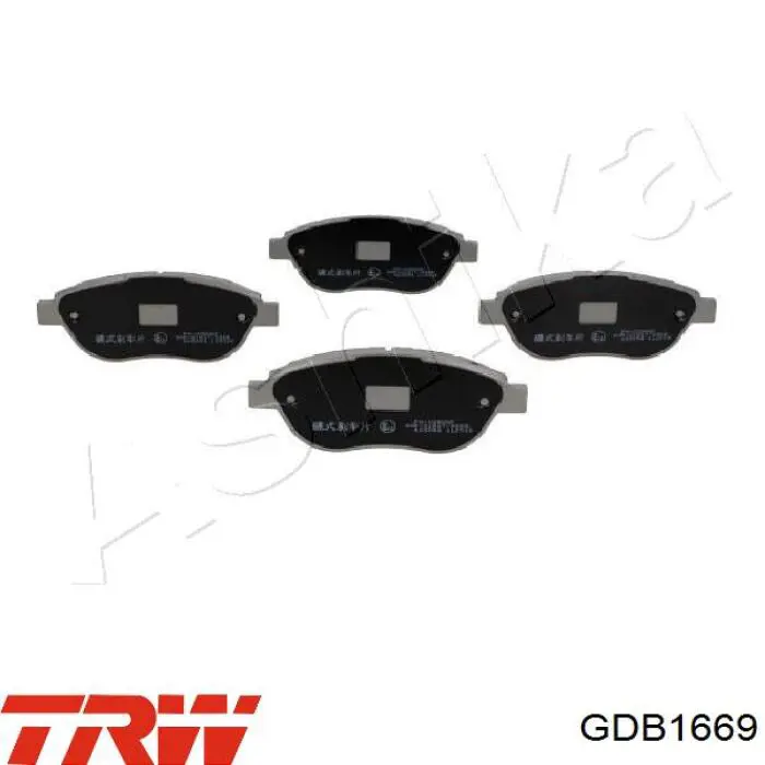 Compre GDB1669 TRW Sapatas do freio dianteiras de disco