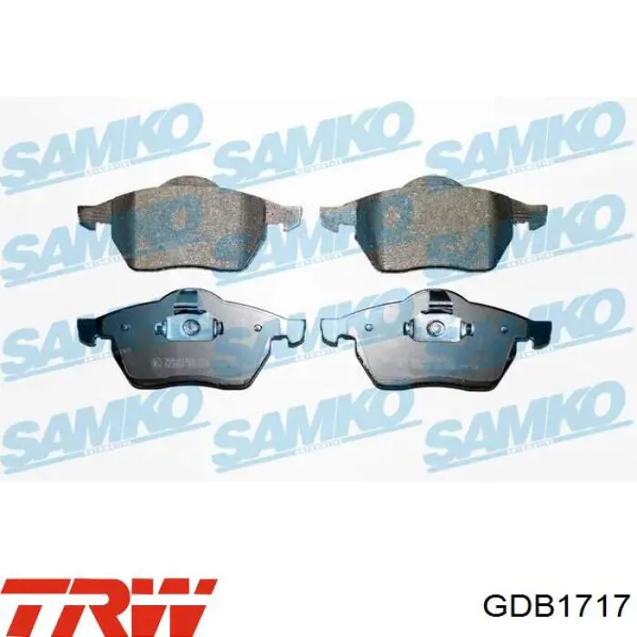 Sapatas do freio dianteiras de disco TRW GDB1717 preço, a partir de 28,59 USD