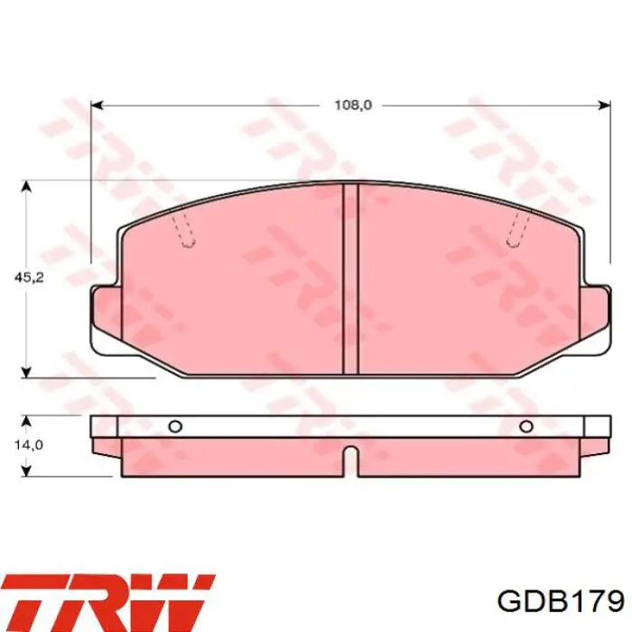 Compre GDB179 TRW Sapatas do freio dianteiras de disco