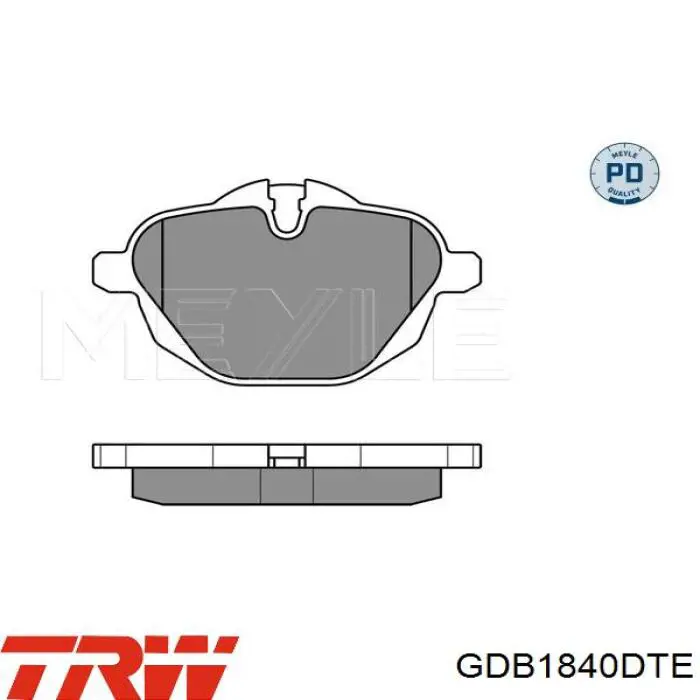 Sapatas do freio traseiras de disco TRW GDB1840DTE preço, a partir de 39,89 USD
