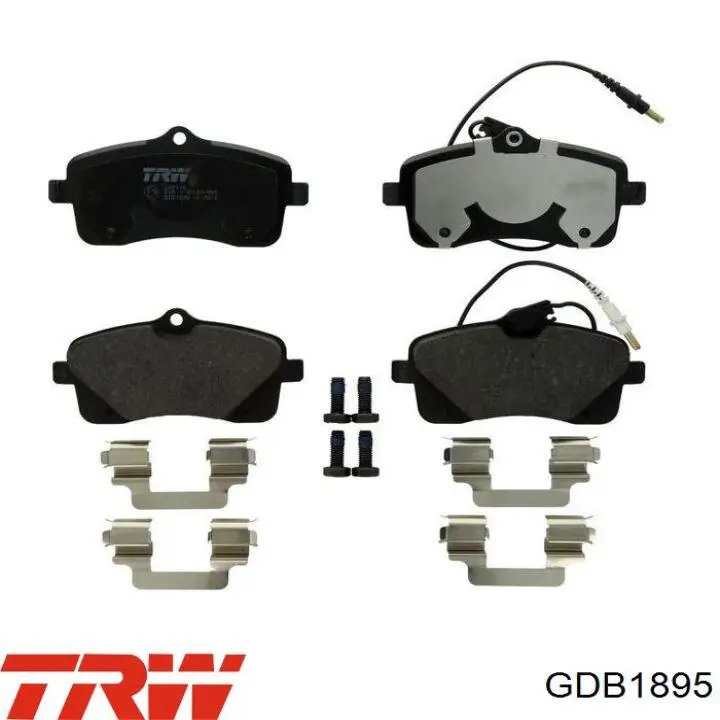 Sapatas do freio dianteiras de disco TRW GDB1895 preço, a partir de 36,82 USD