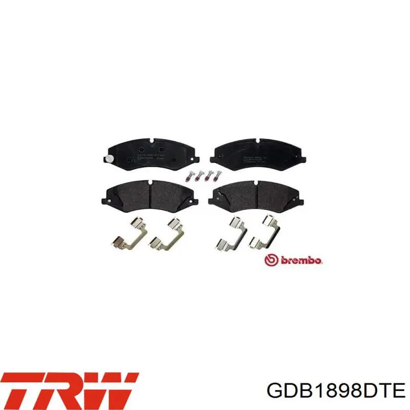 Compre GDB1898DTE TRW Sapatas do freio dianteiras de disco
