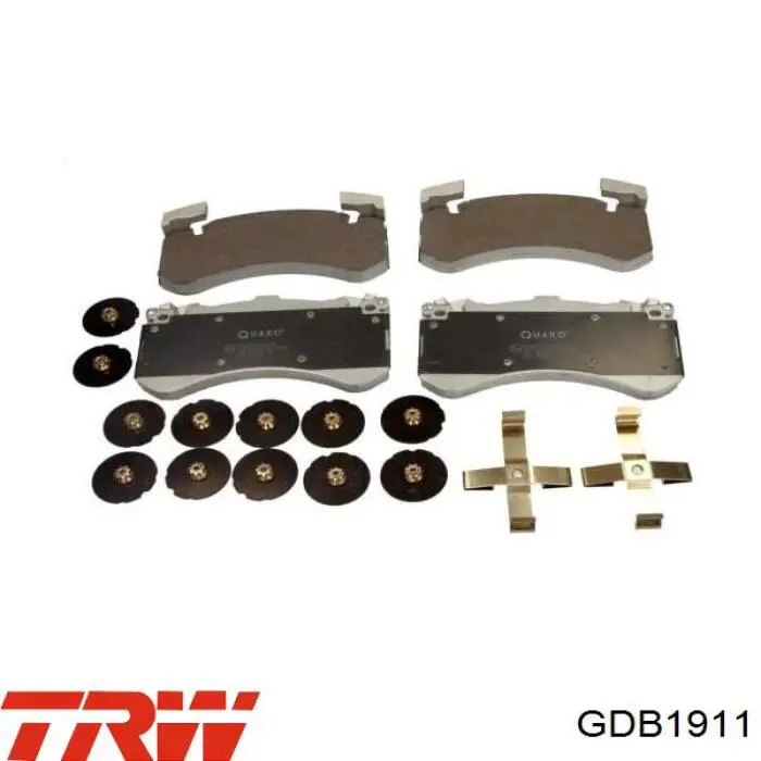 Compre GDB1911 TRW Sapatas do freio dianteiras de disco