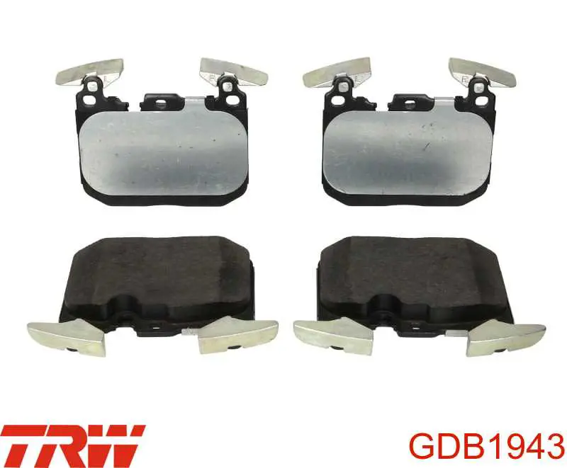 Sapatas do freio dianteiras de disco TRW GDB1943 preço, a partir de 66,37 USD