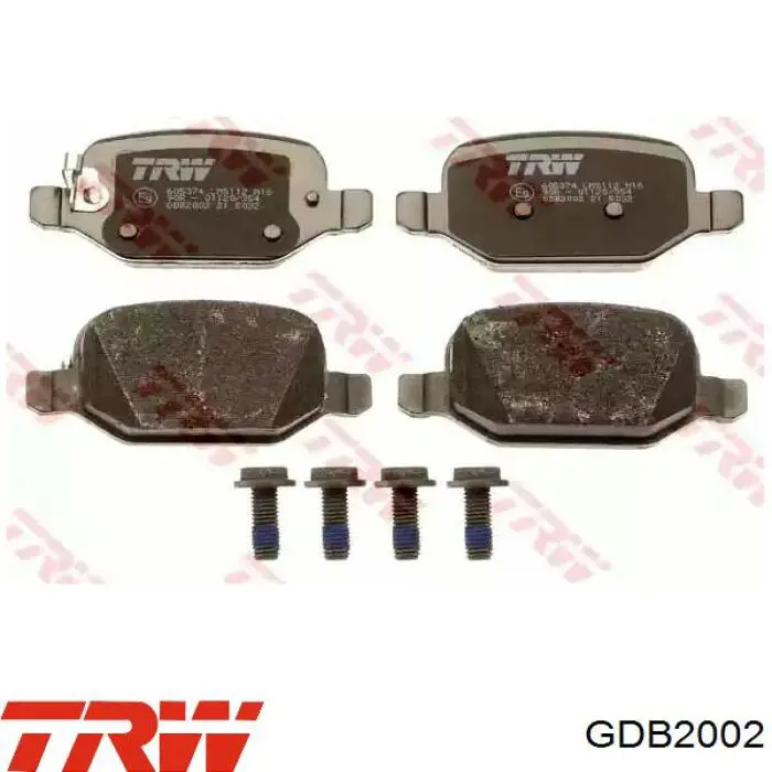 Sapatas do freio traseiras de disco TRW GDB2002 preço, a partir de 32,79 USD
