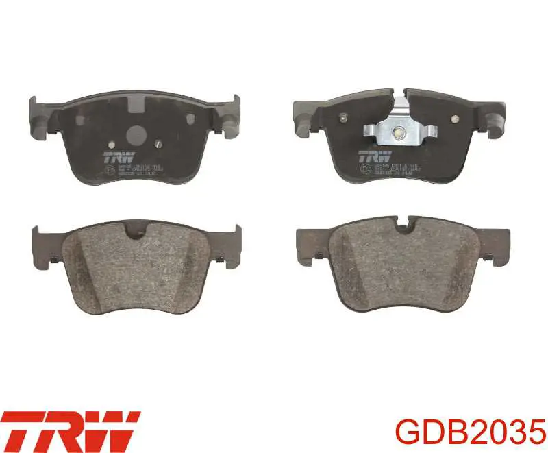 Sapatas do freio dianteiras de disco TRW GDB2035 preço, a partir de 37,80 USD