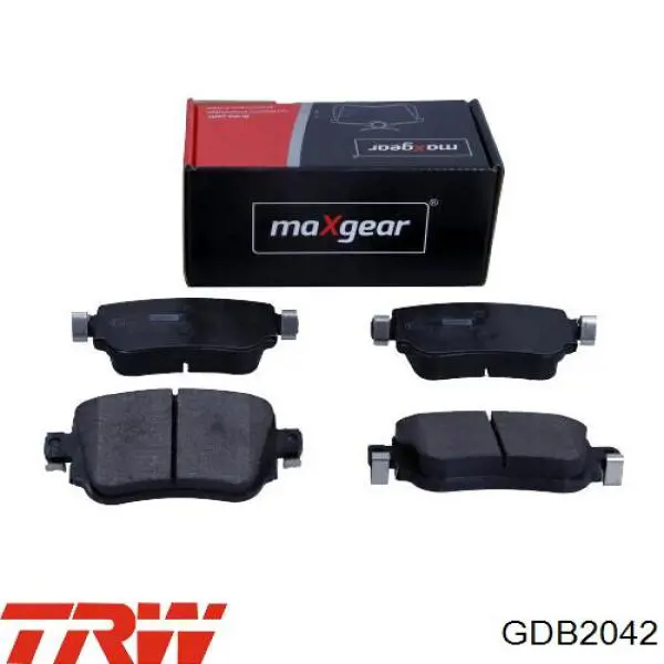 Compre GDB2042 TRW Sapatas do freio traseiras de disco