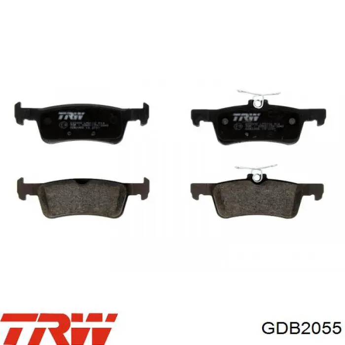 Sapatas do freio traseiras de disco TRW GDB2055 preço, a partir de 27,16 USD