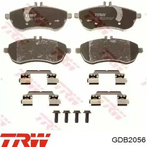 Sapatas do freio dianteiras de disco TRW GDB2056 preço, a partir de 38,18 USD