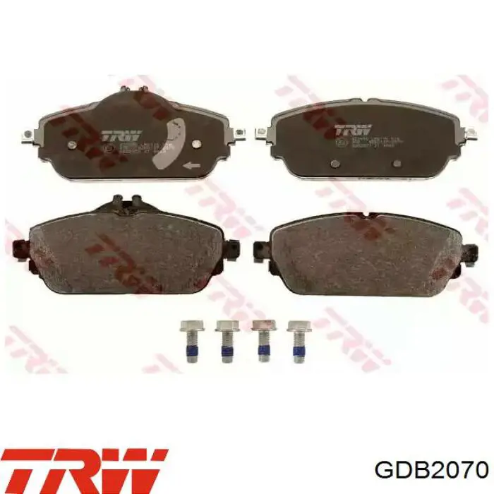 Sapatas do freio dianteiras de disco TRW GDB2070 preço, a partir de 41,34 USD