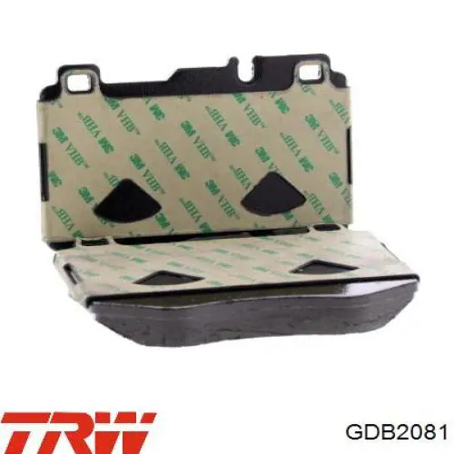 Compre GDB2081 TRW Sapatas do freio dianteiras de disco