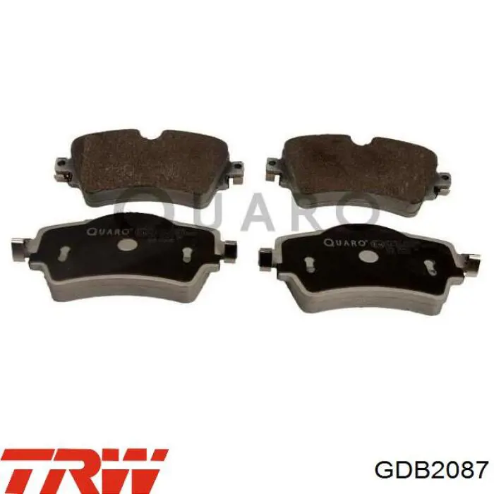 Compre GDB2087 TRW Sapatas do freio dianteiras de disco