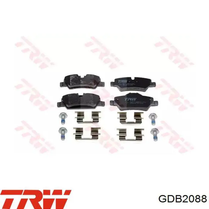 Sapatas do freio traseiras de disco TRW GDB2088 preço, a partir de 28,07 USD
